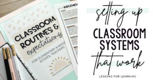 classroom routines and systems to teach
