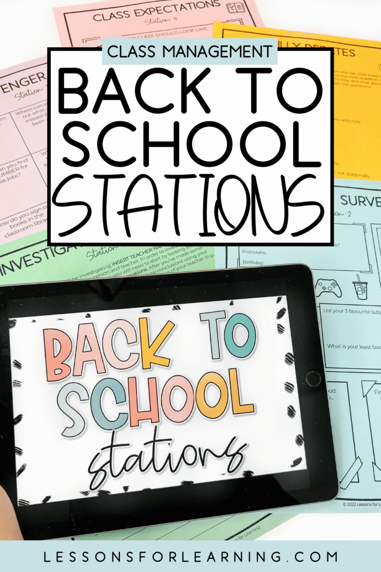 back to school stations