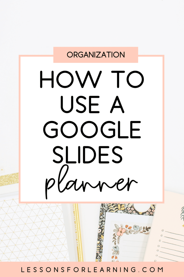 how to use a google slides planner