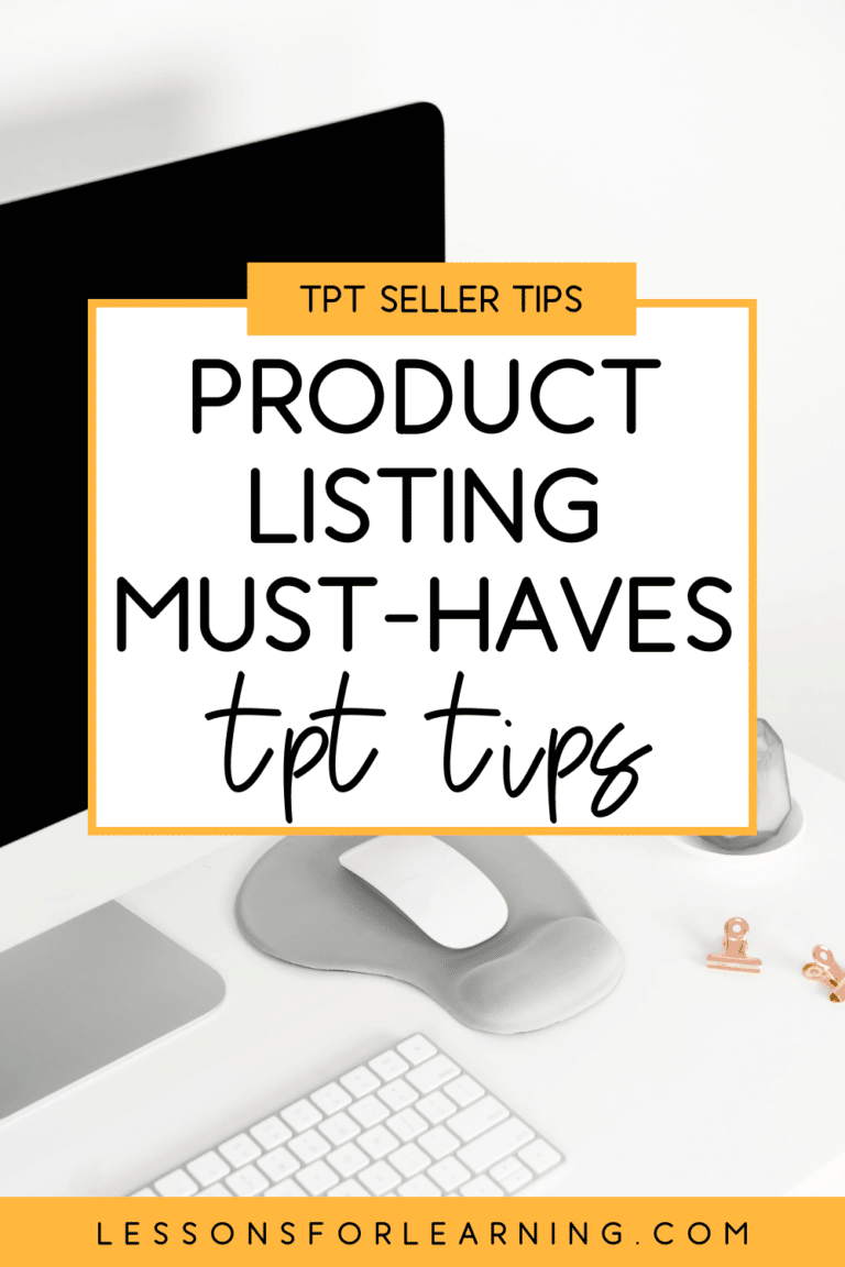 product listing must haves for tpt