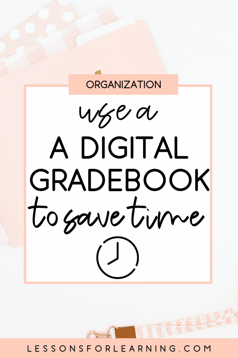 use a digital gradebook to save time