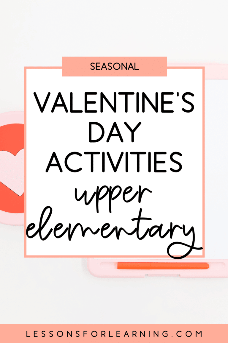 valentines day activities for upper elementary middle school