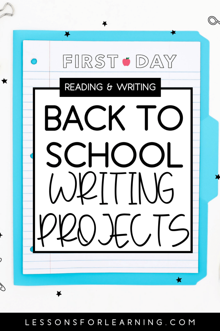 back to school writing projects