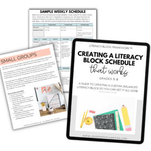 creating a literacy block schedule that works photo