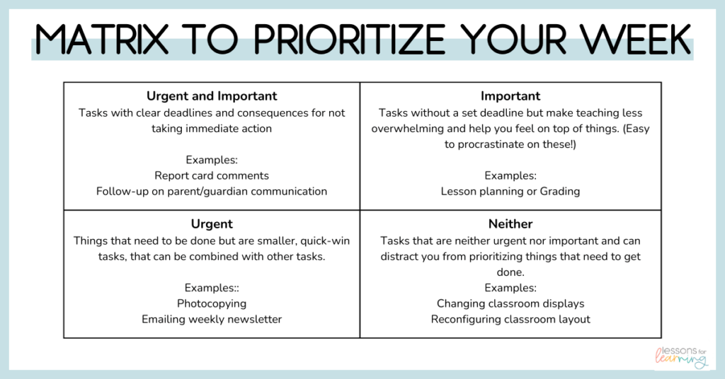time-management-tips-for-teachers-priority-matrix-to-do-list