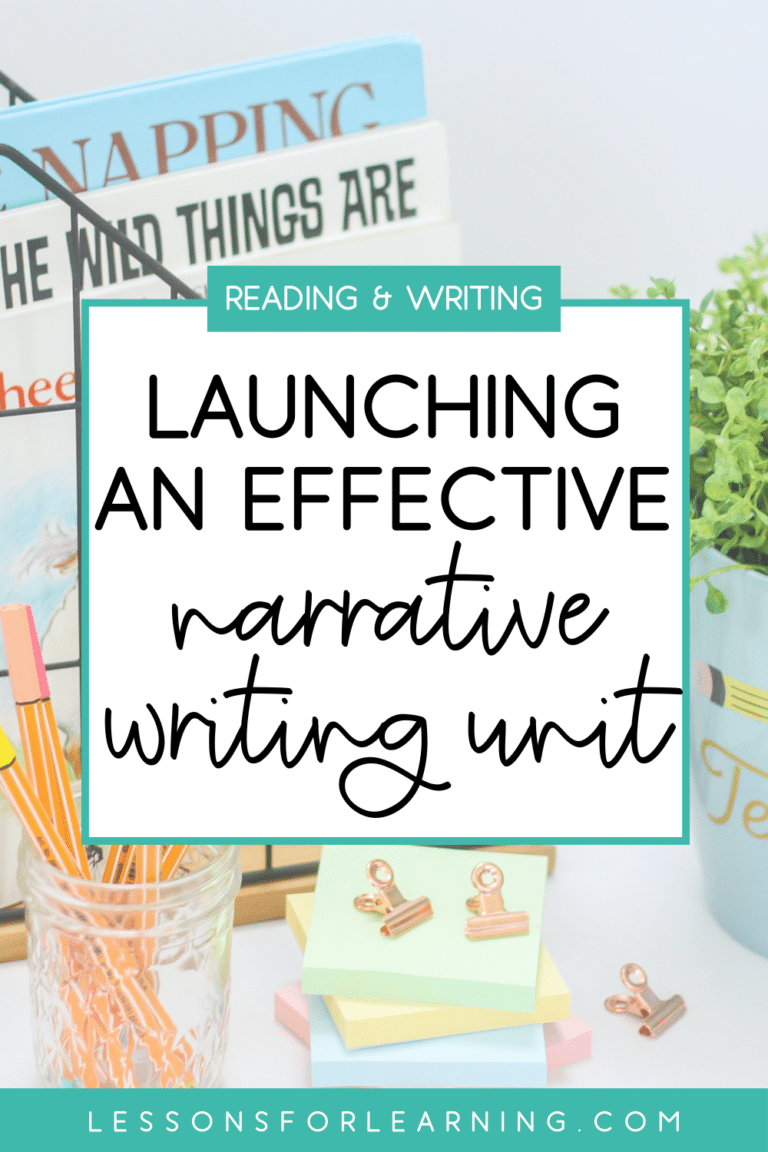 launching an effective narrative writing unit