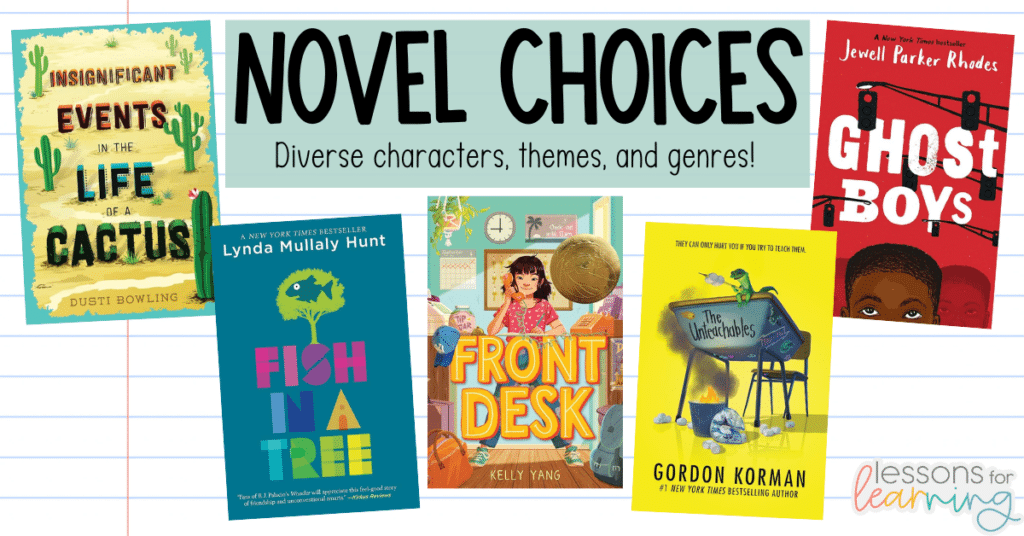 novel choices diverse characters themes and genres