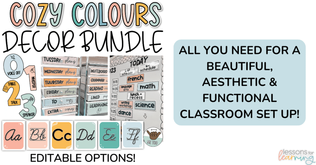 classroom set up decor bundle