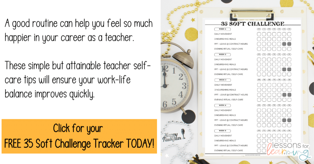 Teacher Self Care Tips Starting the New Year off Right 35 soft challenge